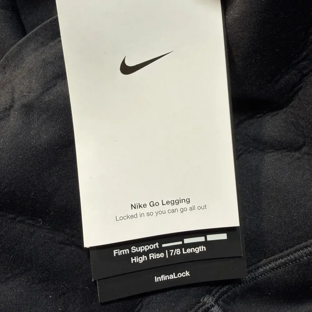 Nike DRI-FIT Sport Leggings Women Sz L‎ Black Brand New